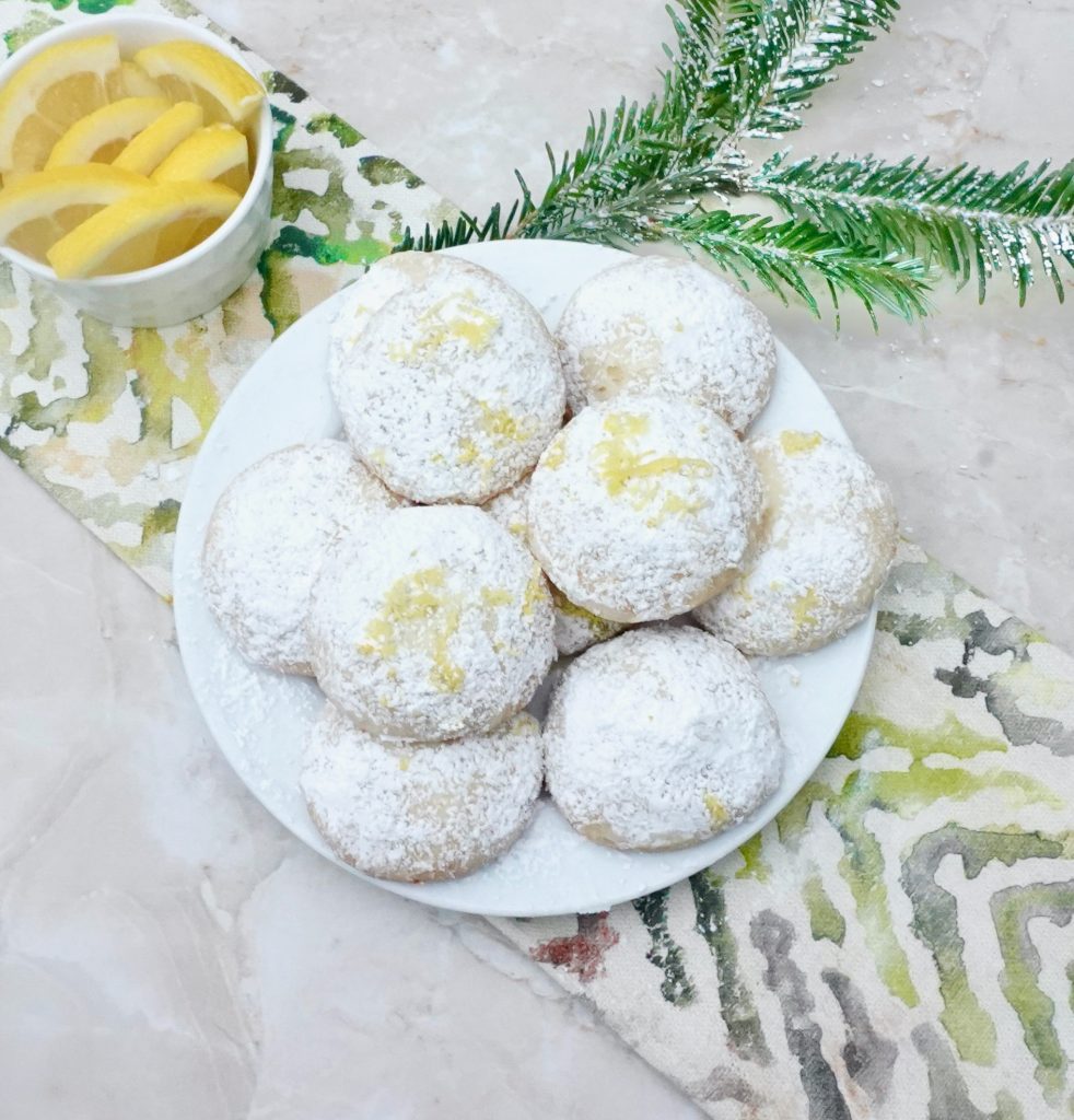 Lemon Snowdrop Cookies