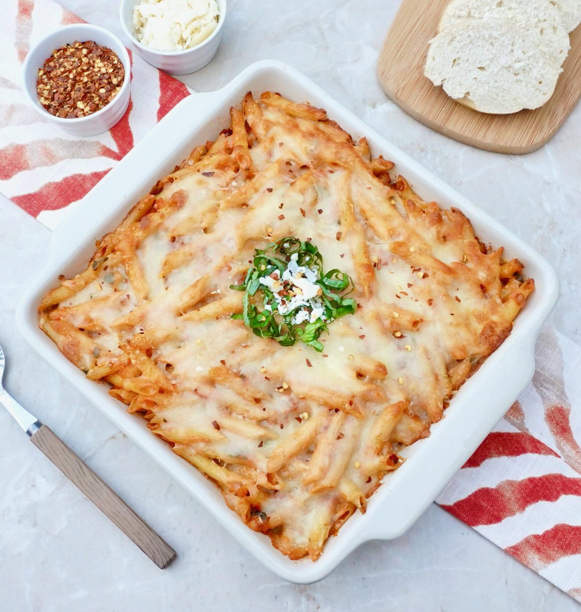 Easy Sun Dried Tomato Mozzarella Pasta Bake Recipe
