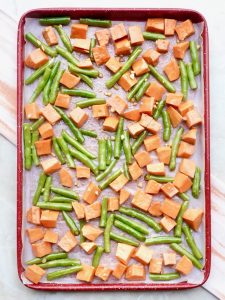 Vegetables on the sheet pan
